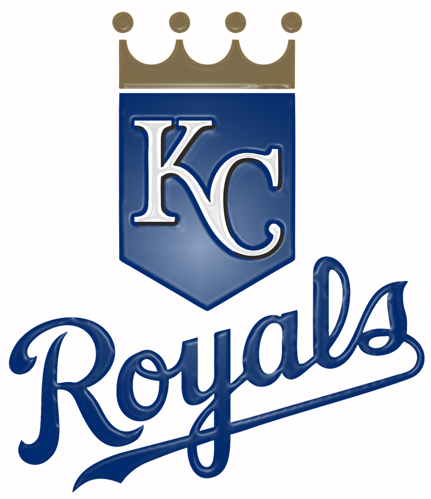 Kansas City Royals Plastic Effect Logo vinyl decal